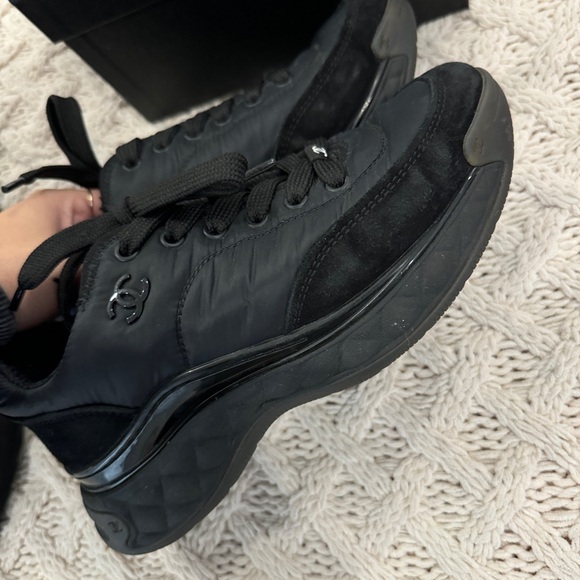 Chanel sneakers suede and nylon size 36 - Picture 3 of 6